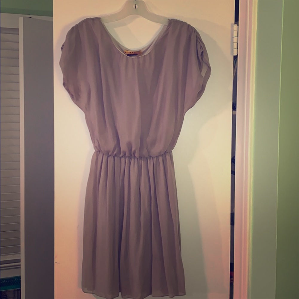 Alice and Olivia Blouson Dress - Hazy Purple
